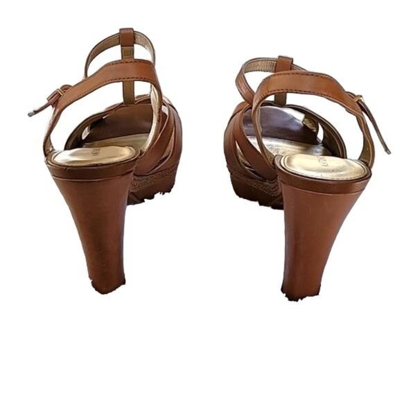 Antonio Melani Leather Bianca Block Heel Sandal size 7 - Picture 7 of 11